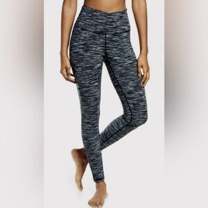 Zella  Women's Active Yoga Live In Space-dye/ Heathered Black Leggings Size M